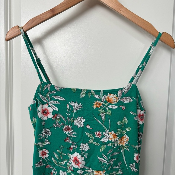 Forever 21 Green Floral Mini Dress - Picture 3 of 4
